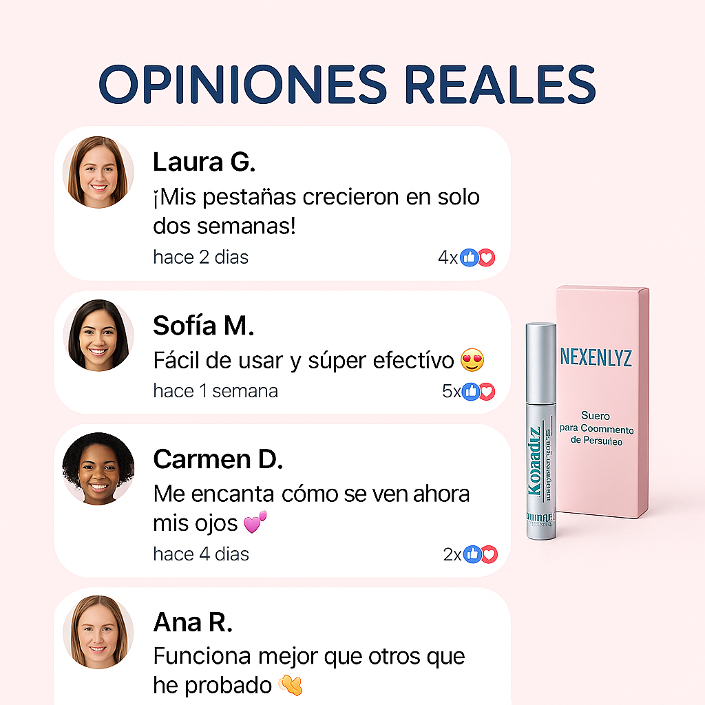 Nexenlyz™ – Suero para Pestañas Largas y Naturales